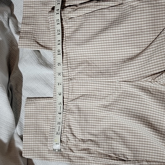 Nicole Miller New York Beige White Checkered Slim Fit Ankle Pants Size 2 Mint Co - Picture 3 of 7